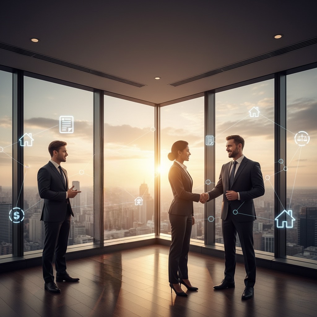 Professional team working together on client solutions